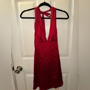 Red Backless Dress